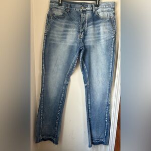 MNML Light Blue Relaxed Men Jeans